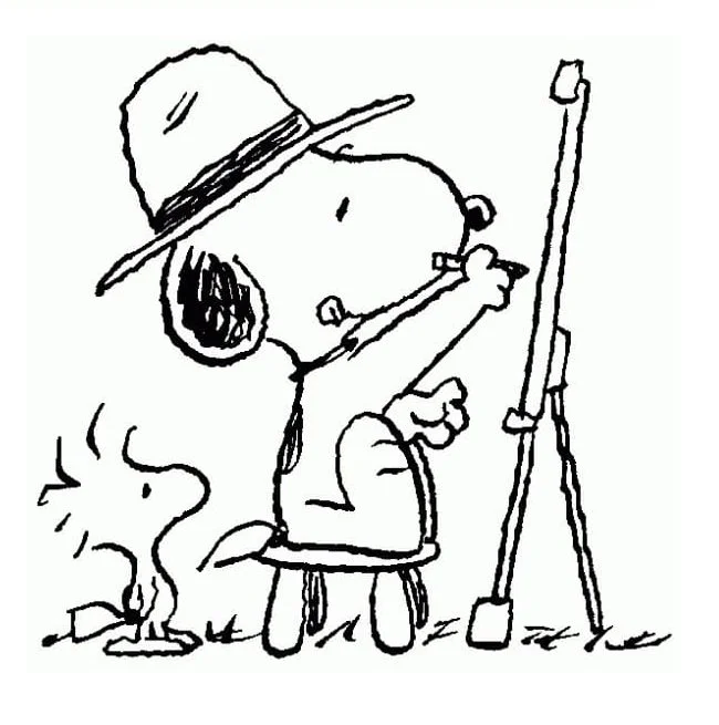 Desenhos de Snoopy Para Colorir 100