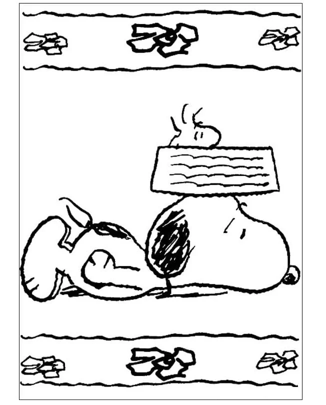Desenhos de Snoopy Para Colorir 22