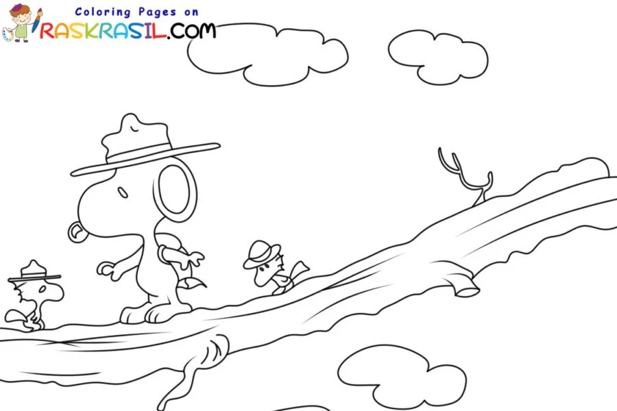 Desenhos de Snoopy Para Colorir 56