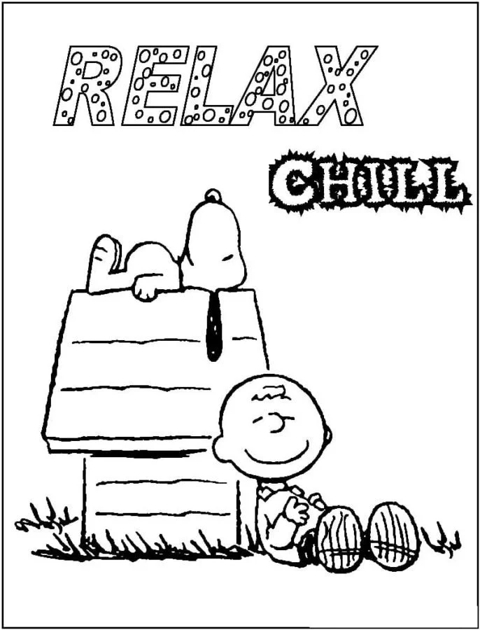 Desenhos de Snoopy Para Colorir 84