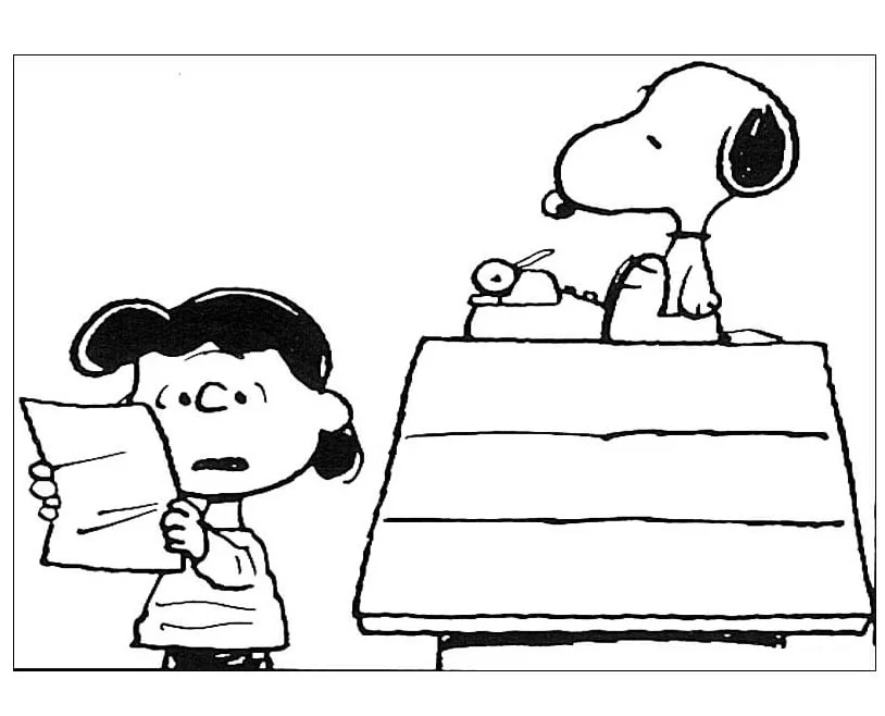 Desenhos de Snoopy Para Colorir 95