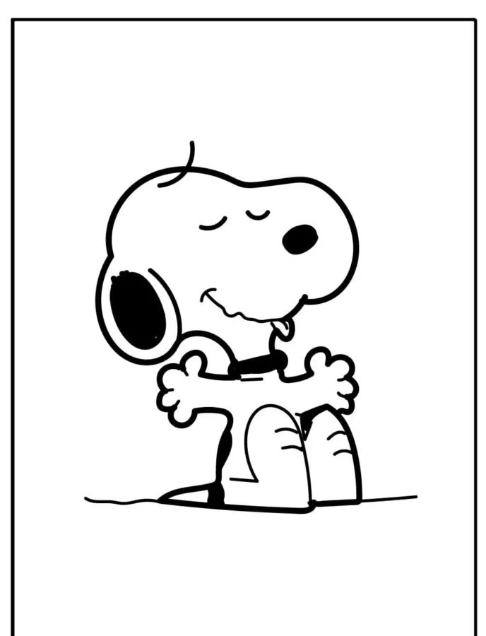 Desenhos de Snoopy Para Colorir 97