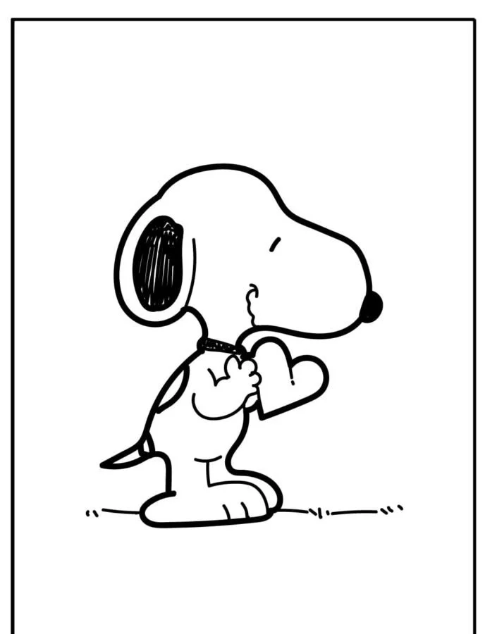 Desenhos de Snoopy Para Colorir 99