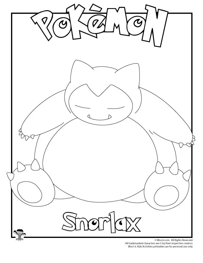 Snorlax Ausmalbilder 3