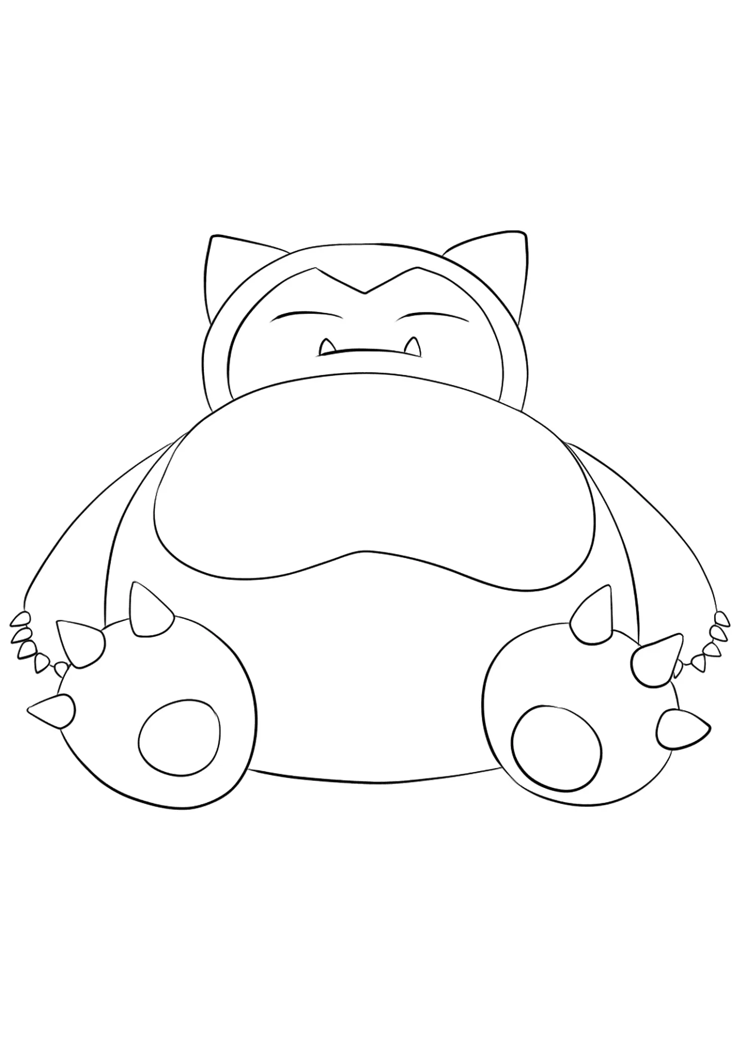 Snorlax Ausmalbilder 4