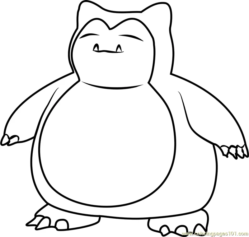 Snorlax Ausmalbilder 5
