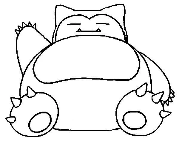 Snorlax Ausmalbilder 6