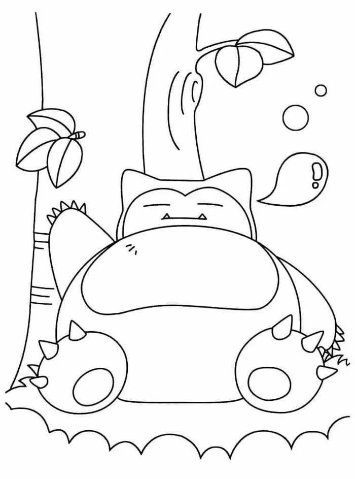 Snorlax Ausmalbilder 7