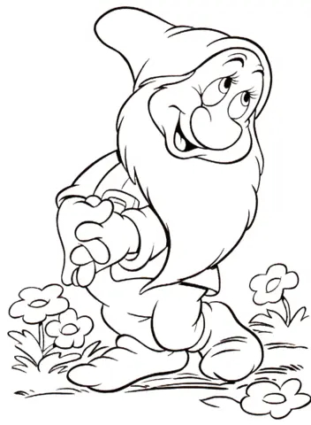Snow White and the Seven Dwarfs Coloring Pages 13