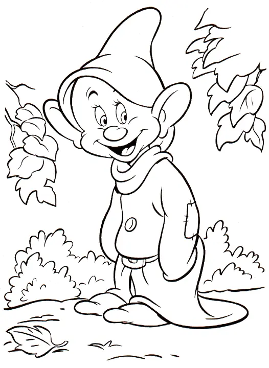 Snow White and the Seven Dwarfs Coloring Pages 17