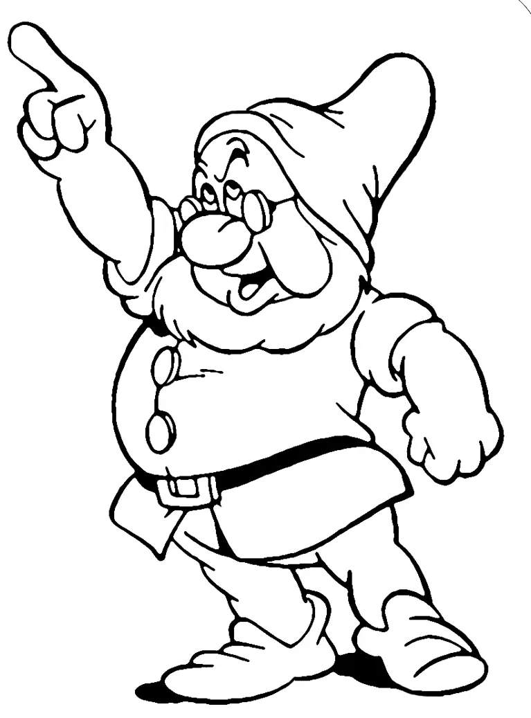 Snow White and the Seven Dwarfs Coloring Pages 18
