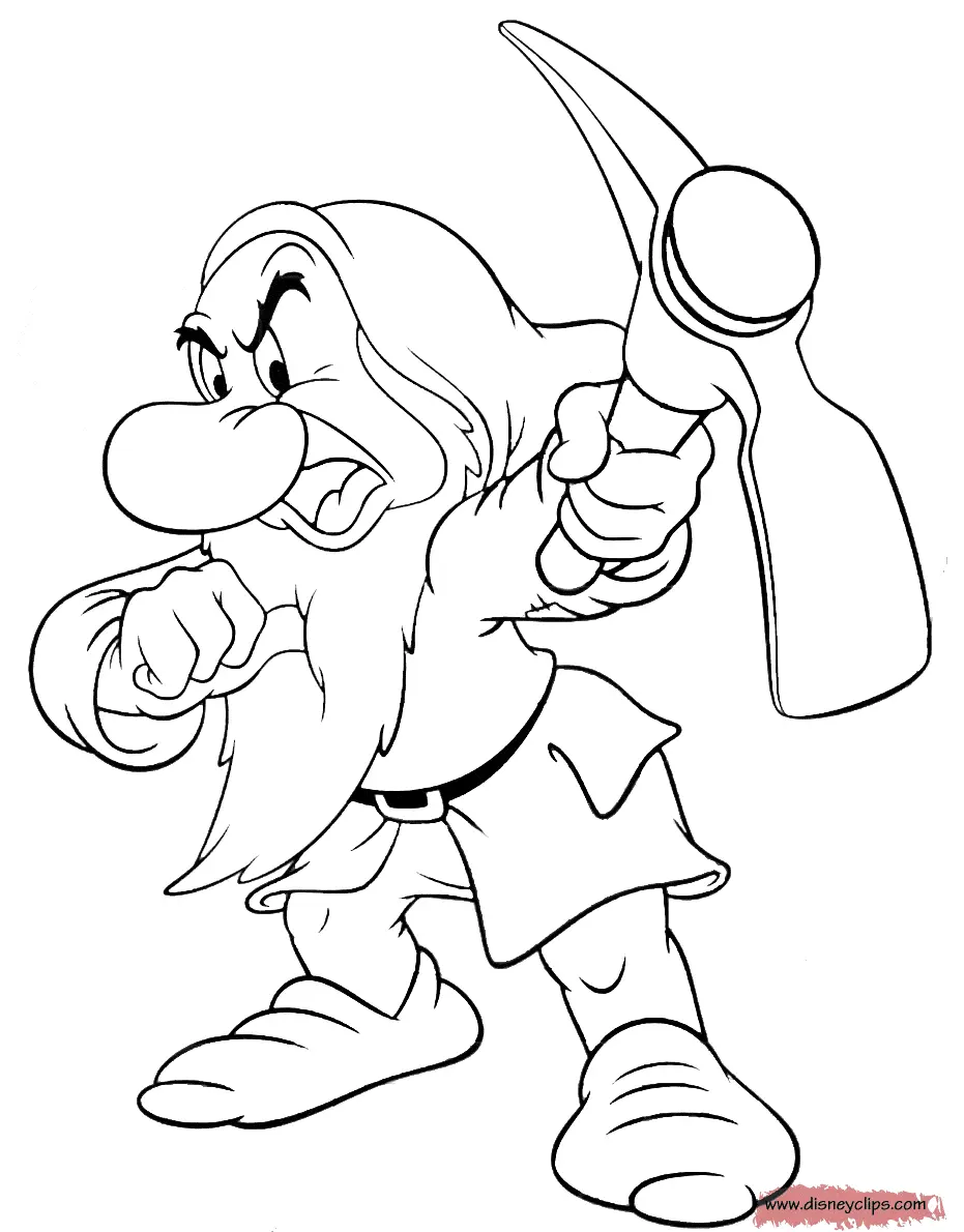 Snow White and the Seven Dwarfs Coloring Pages 21