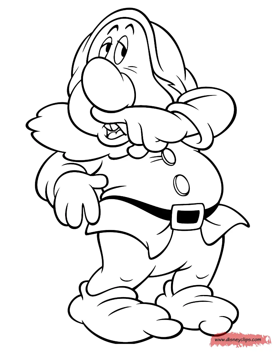 Snow White and the Seven Dwarfs Coloring Pages 22