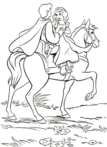 Snow White and the Seven Dwarfs Coloring Pages 24