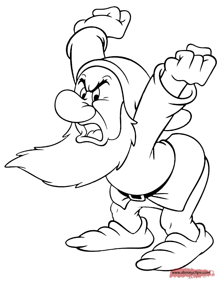 Snow White and the Seven Dwarfs Coloring Pages 30