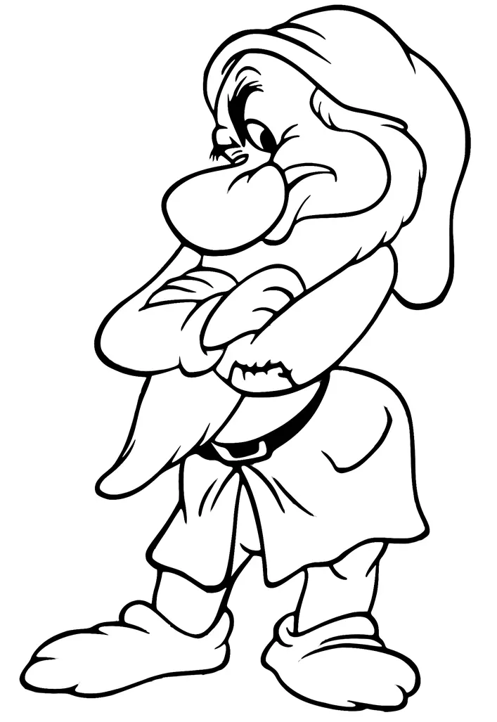 Snow White and the Seven Dwarfs Coloring Pages 5