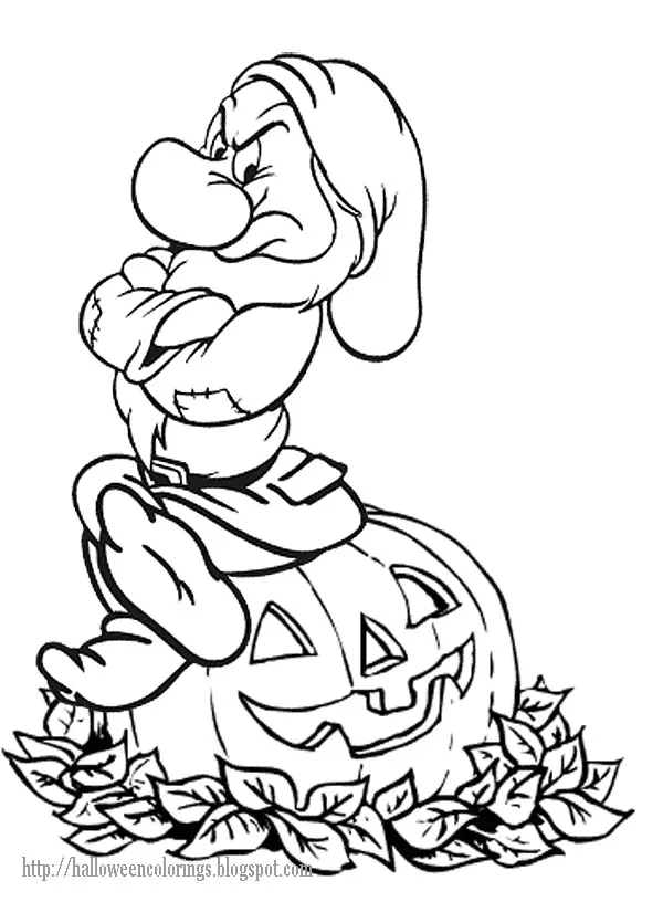 Snow White and the Seven Dwarfs Coloring Pages 6