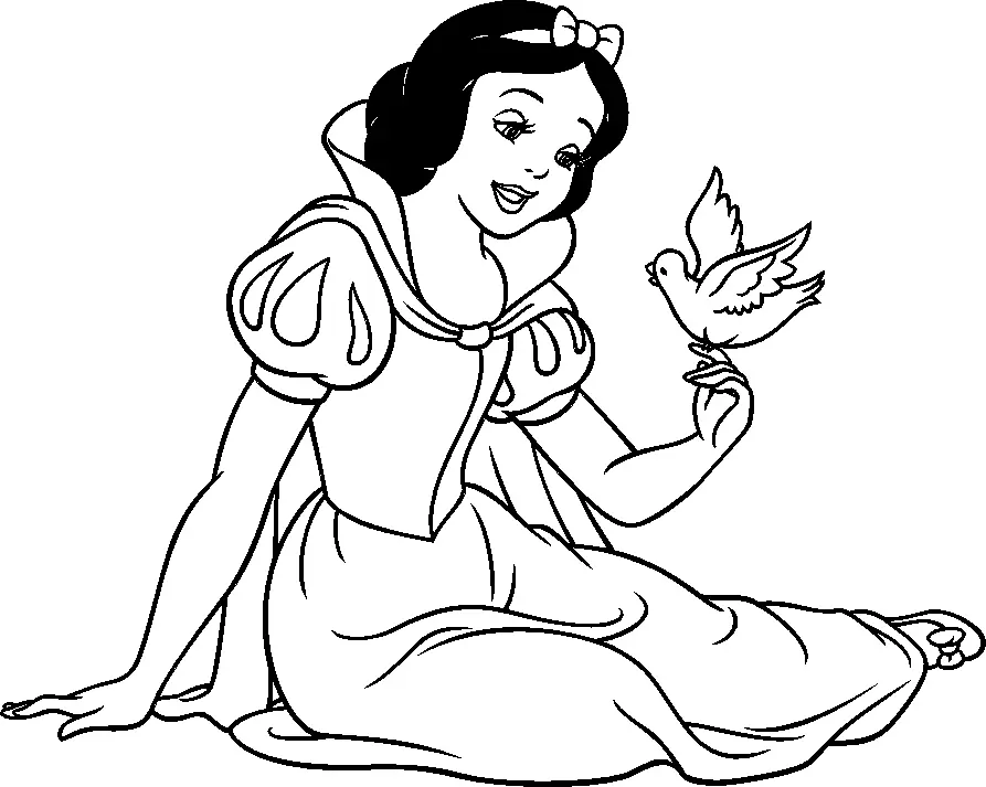 Blancanieves Para Colorear 1