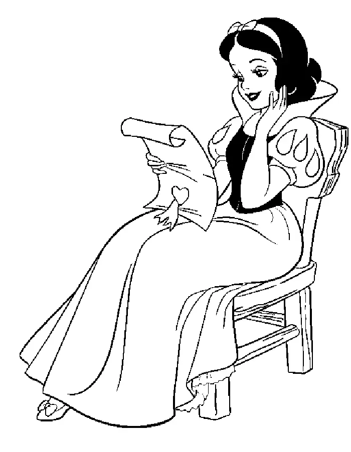 Blancanieves Para Colorear 10