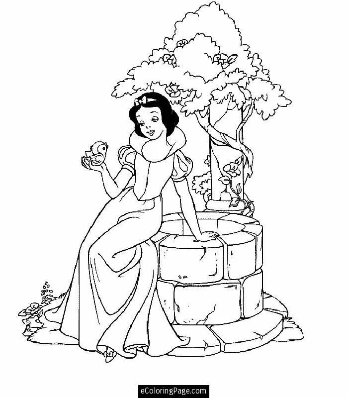 Blancanieves Para Colorear 11