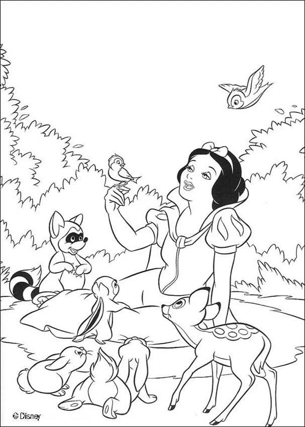 Blancanieves Para Colorear 12
