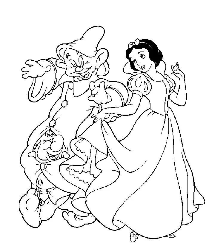 Blancanieves Para Colorear 15