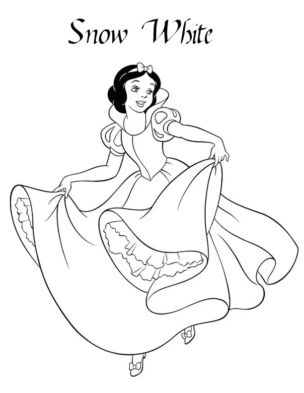 Blancanieves Para Colorear 17