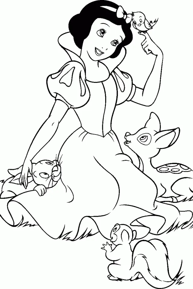 Blancanieves Para Colorear 19