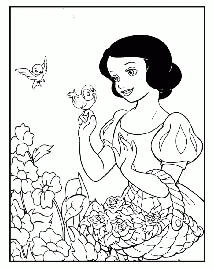 Blancanieves Para Colorear 26