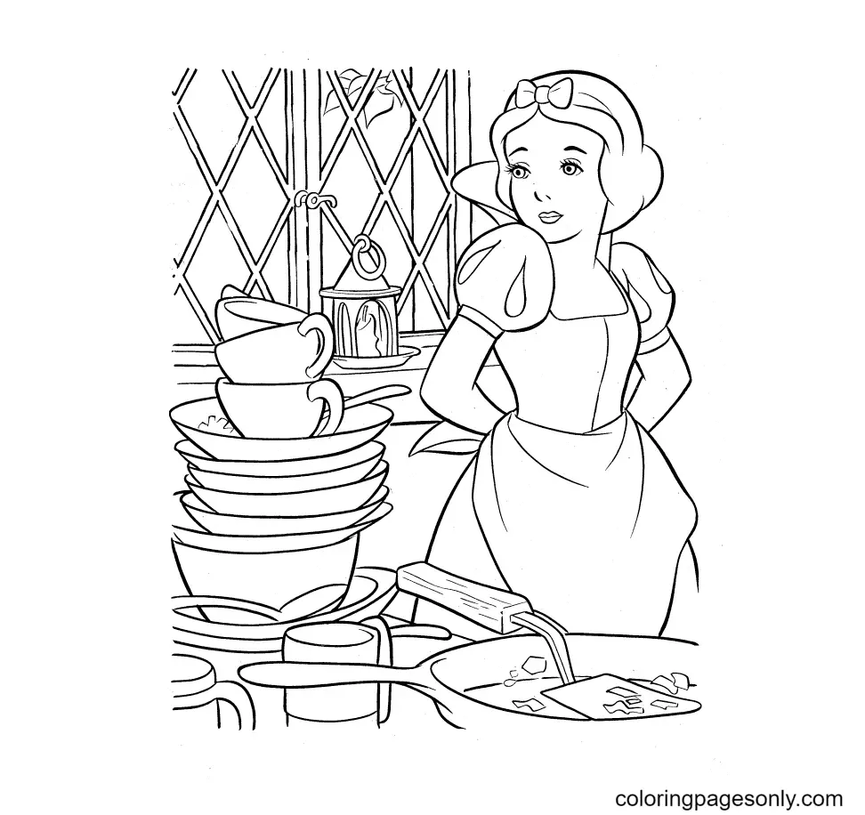 Blancanieves Para Colorear 37