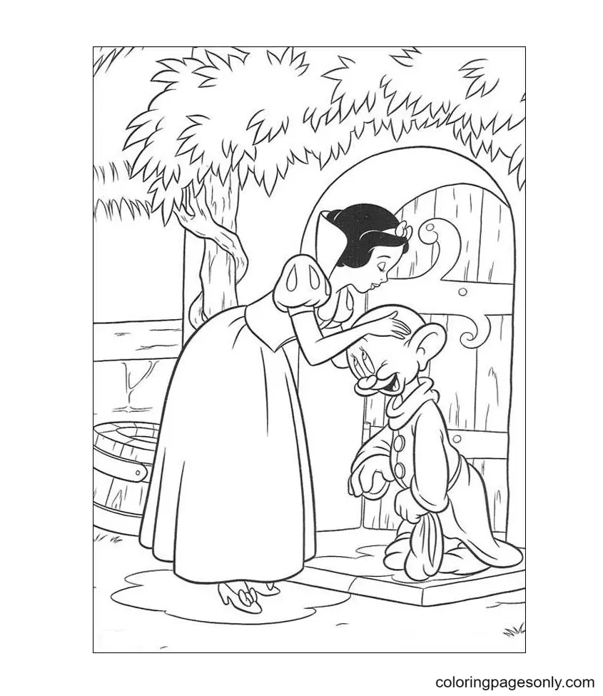 Blancanieves Para Colorear 49