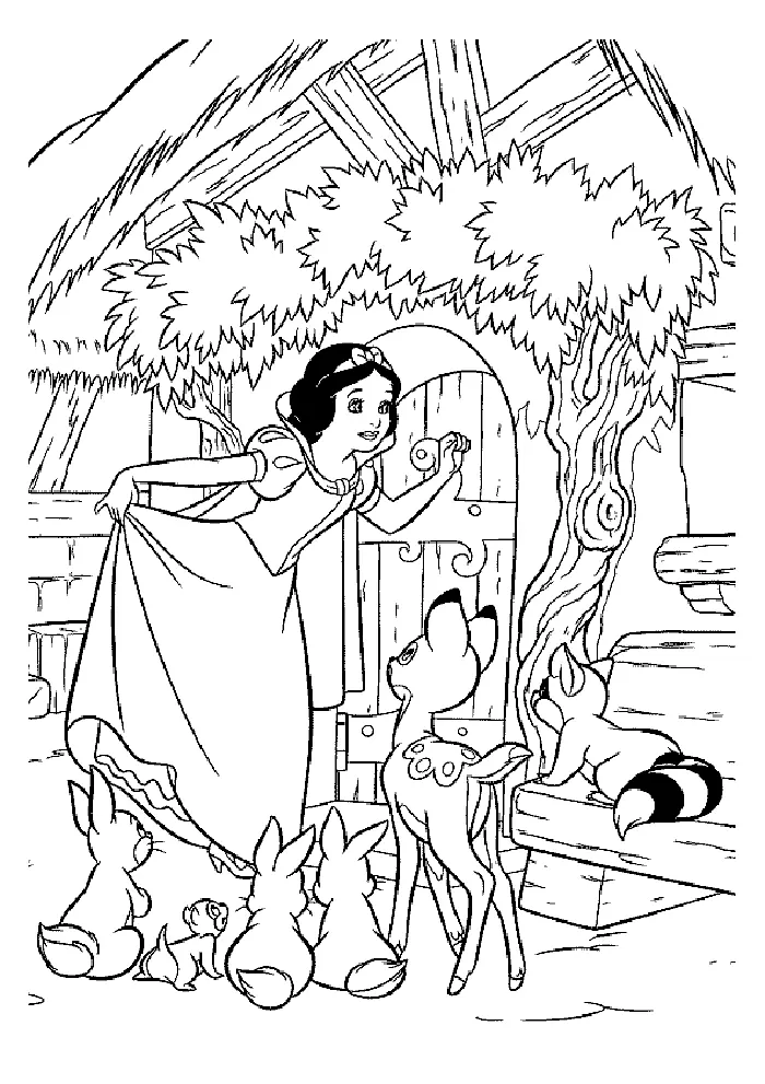 Blancanieves Para Colorear 5