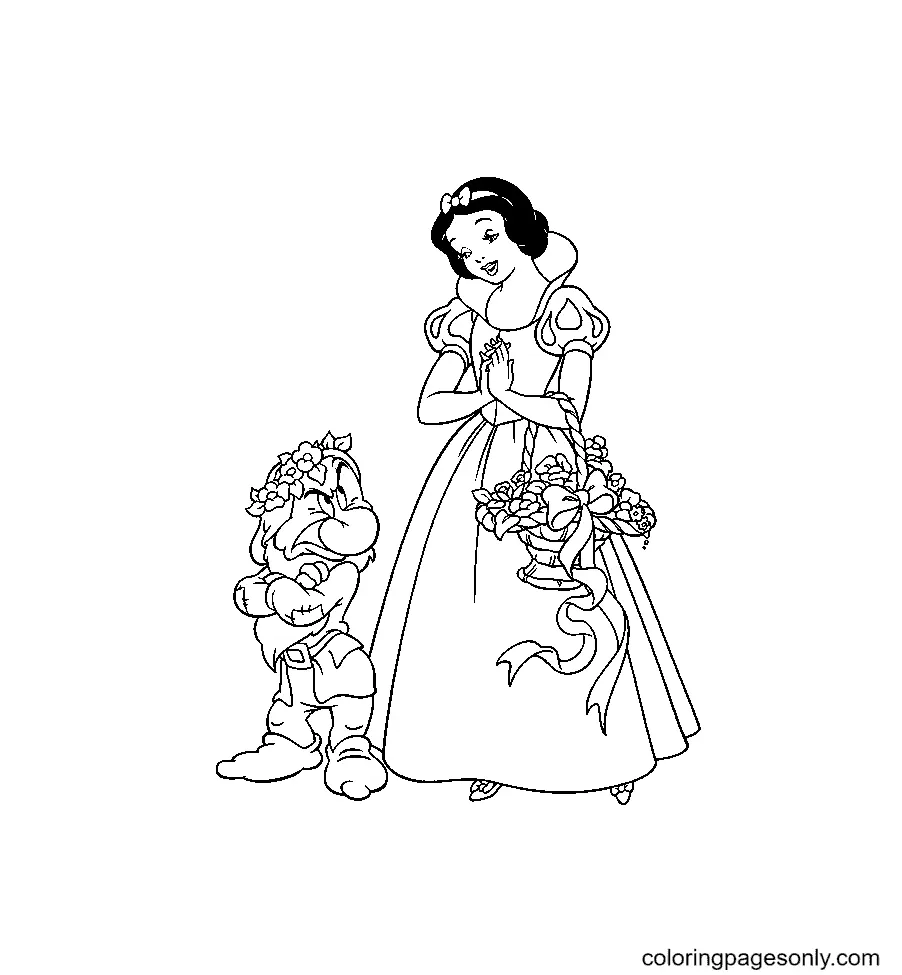 Blancanieves Para Colorear 55