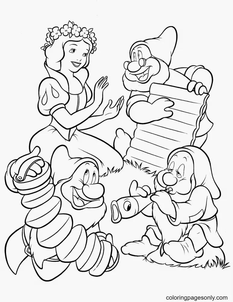 Blancanieves Para Colorear 56