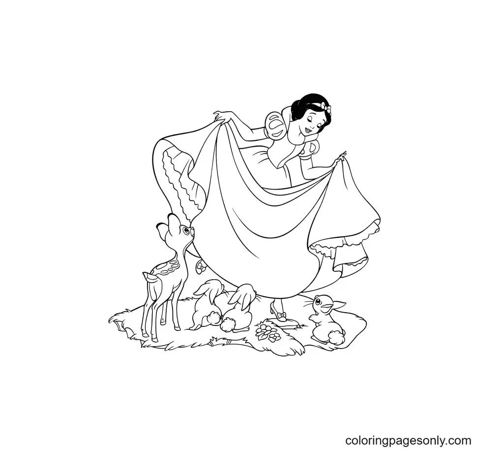 Blancanieves Para Colorear 58