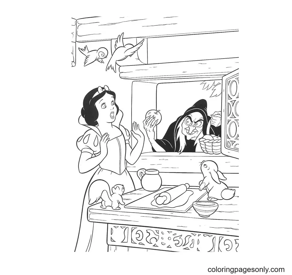 Blancanieves Para Colorear 59