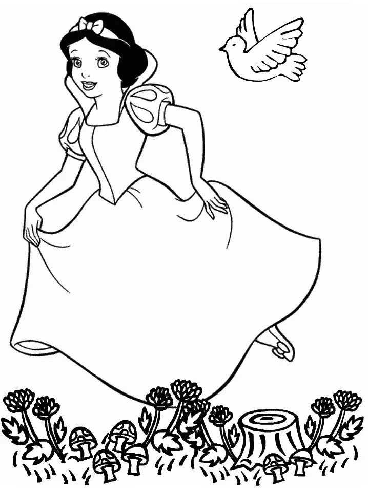 Blancanieves Para Colorear 8