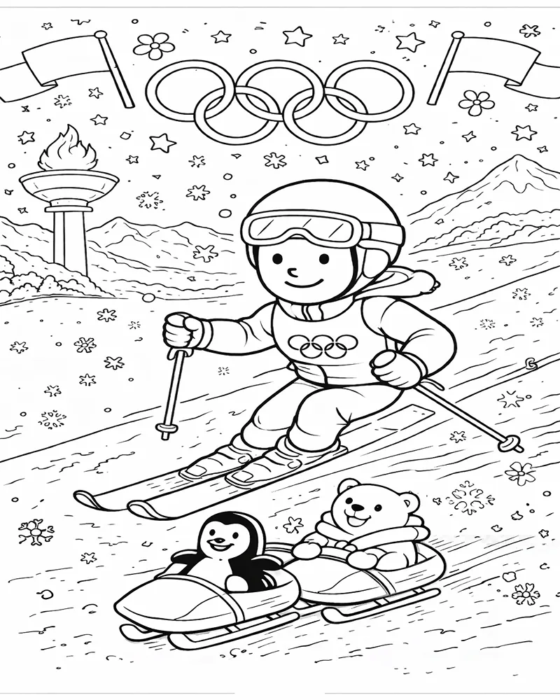 Snowboard Ausmalbilder 6