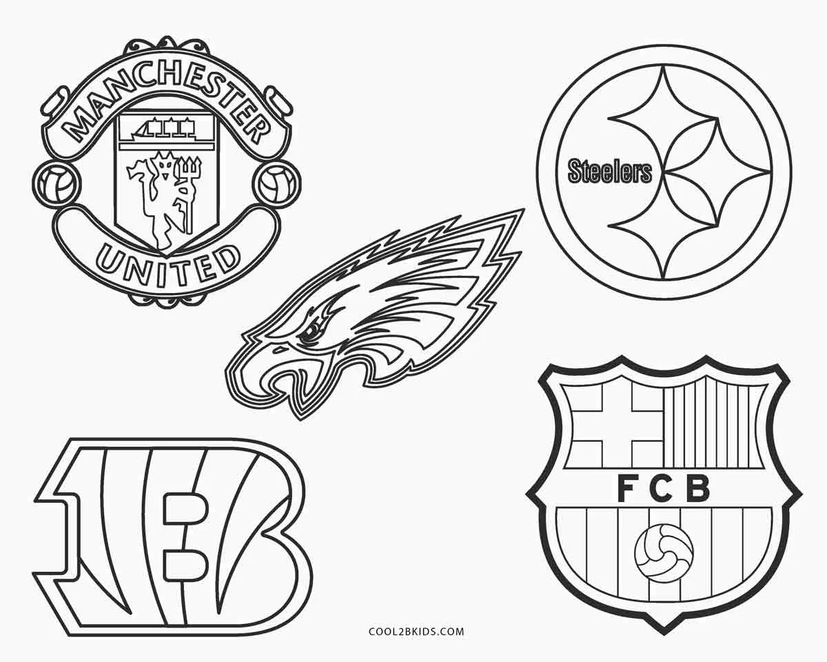 Fußball-Logos Ausmalbilder 6