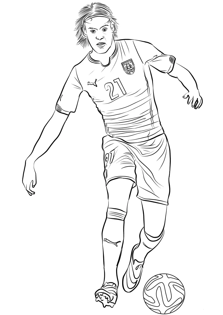 Jugadores De Futbol Para Colorear 191