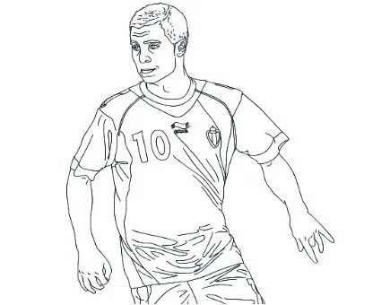 Jugadores De Futbol Para Colorear 61
