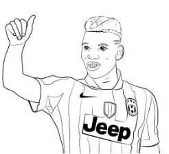 Jugadores De Futbol Para Colorear 70