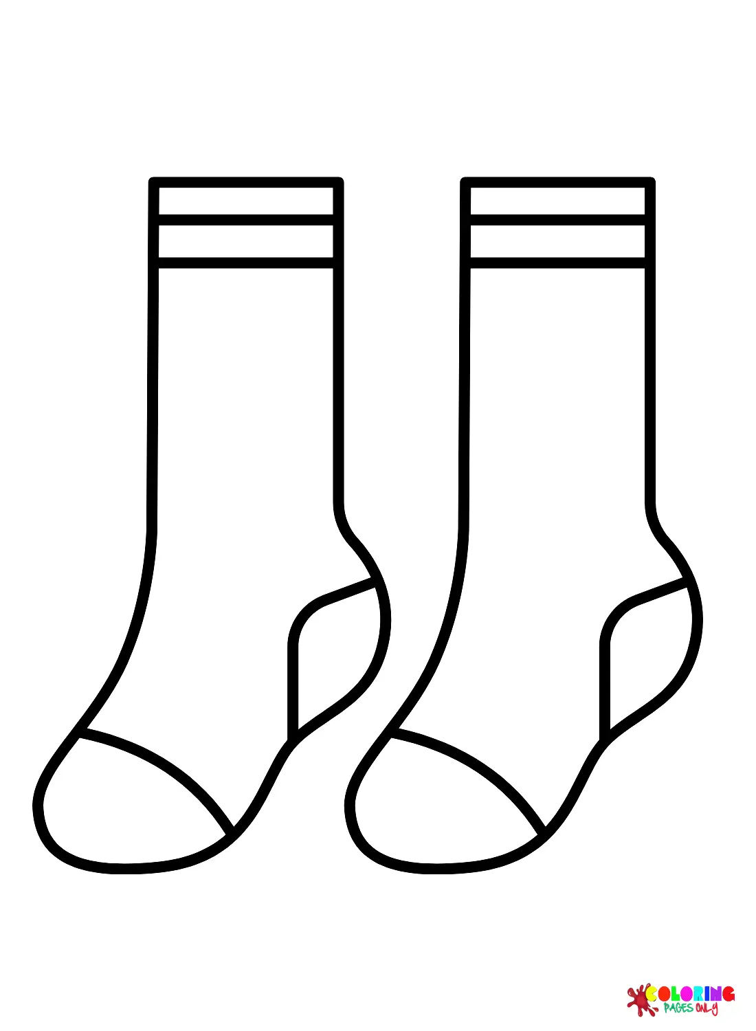 Calcetines Para Colorear 6
