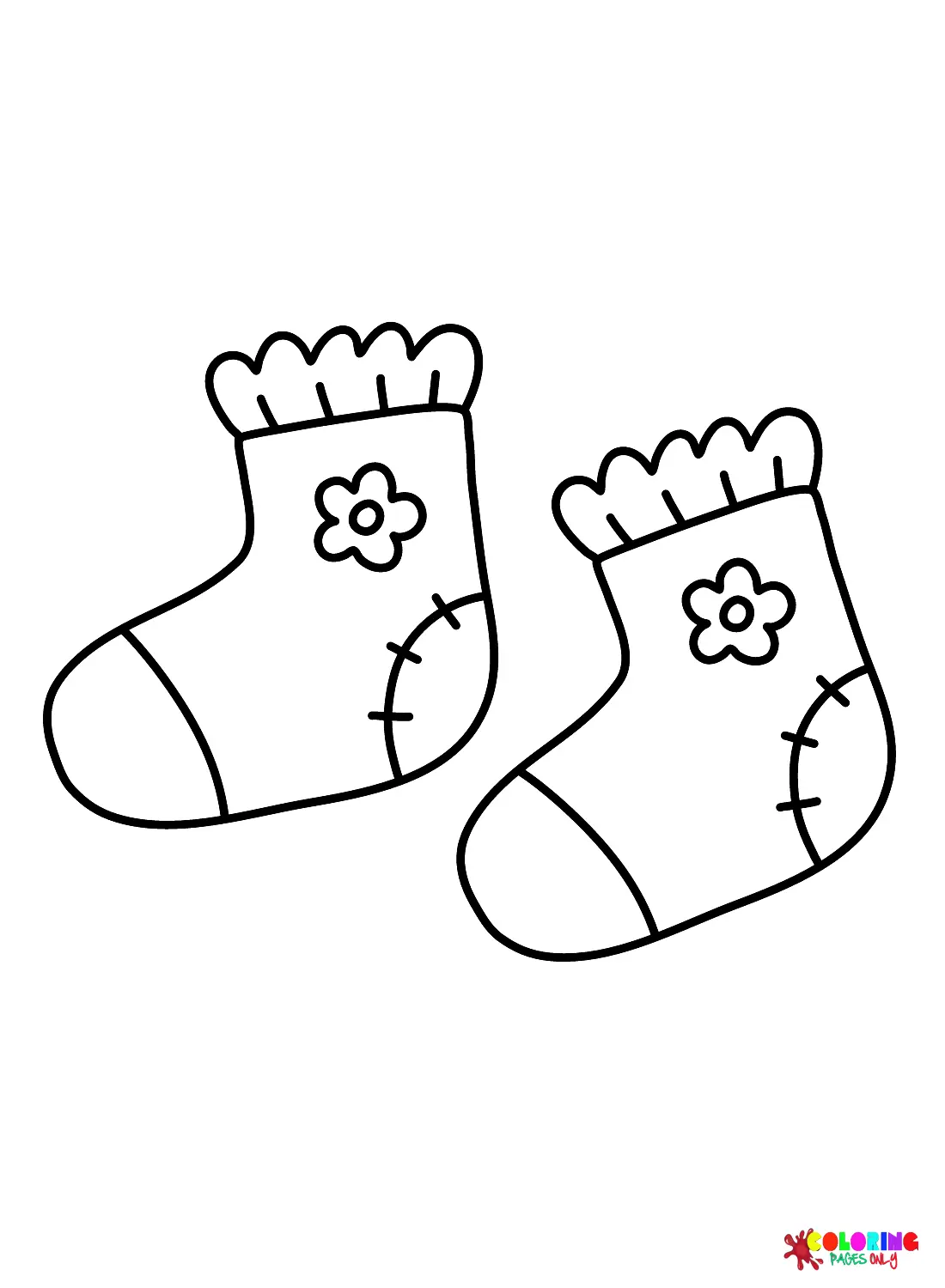 Calcetines Para Colorear 9