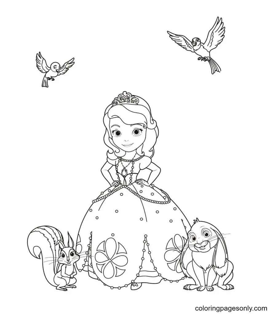 Sofia La Primera Para Colorear 27