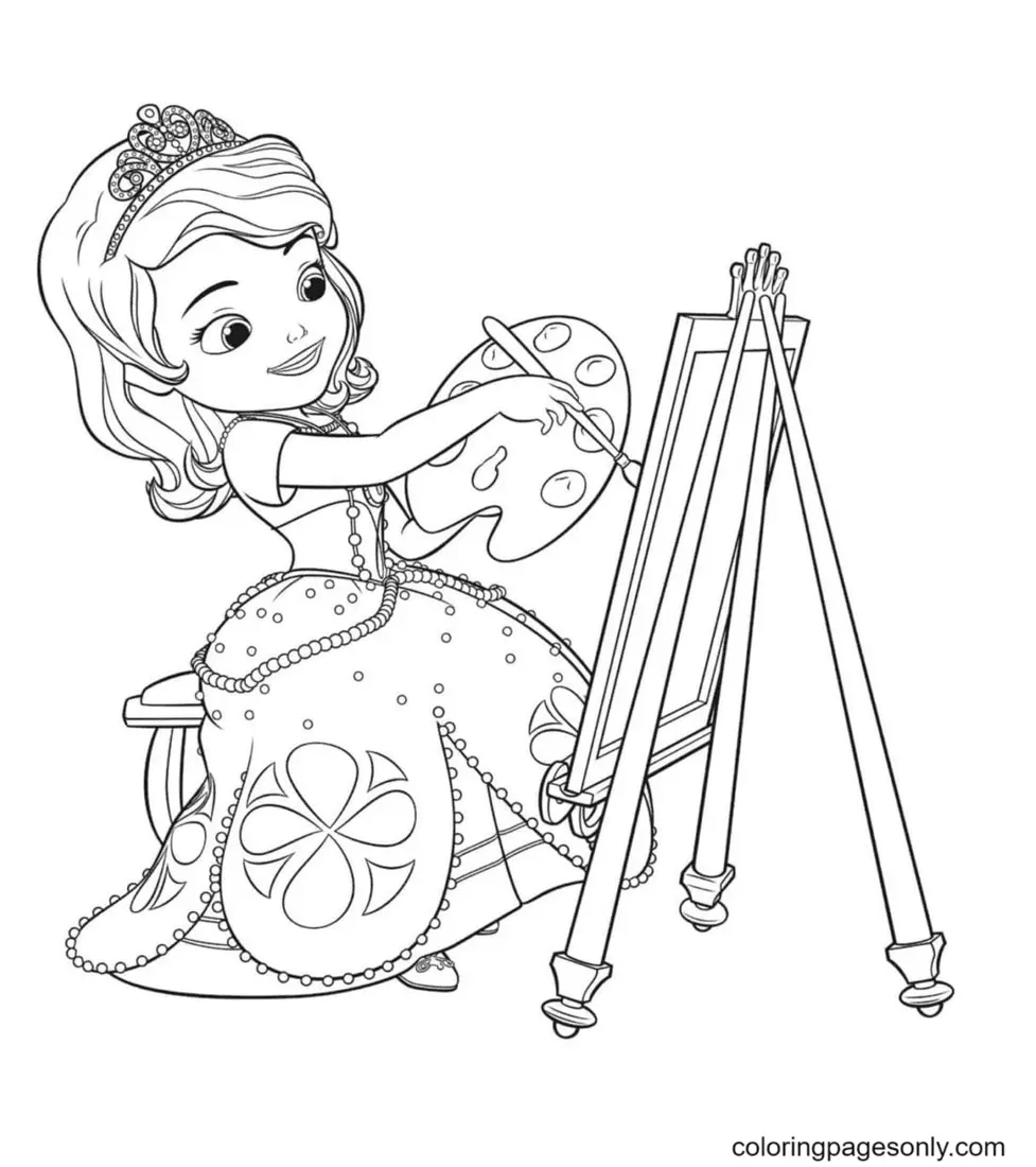 Sofia La Primera Para Colorear 9