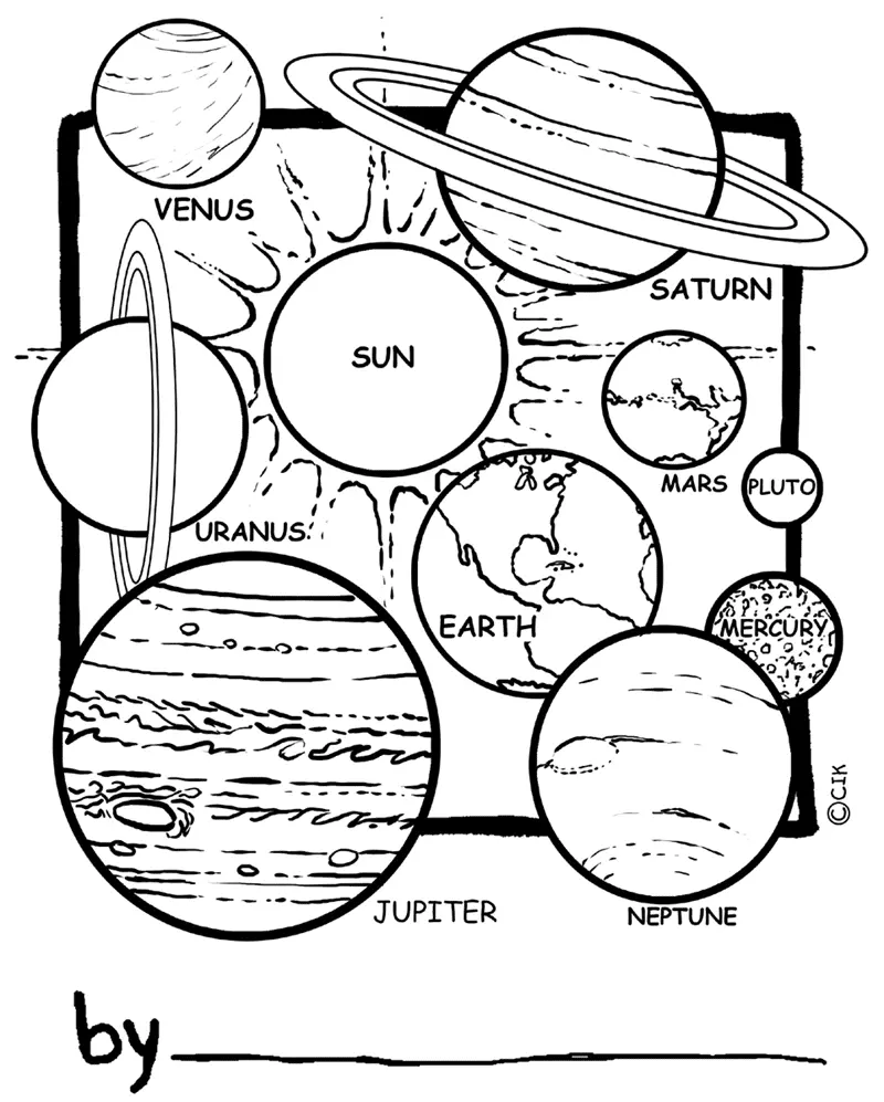 Del Sistema Solar Para Colorear 15
