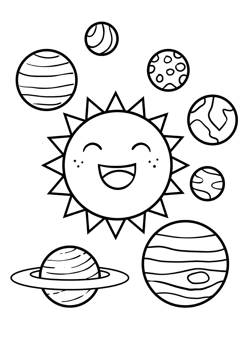 Del Sistema Solar Para Colorear 22