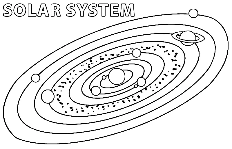 Del Sistema Solar Para Colorear 31
