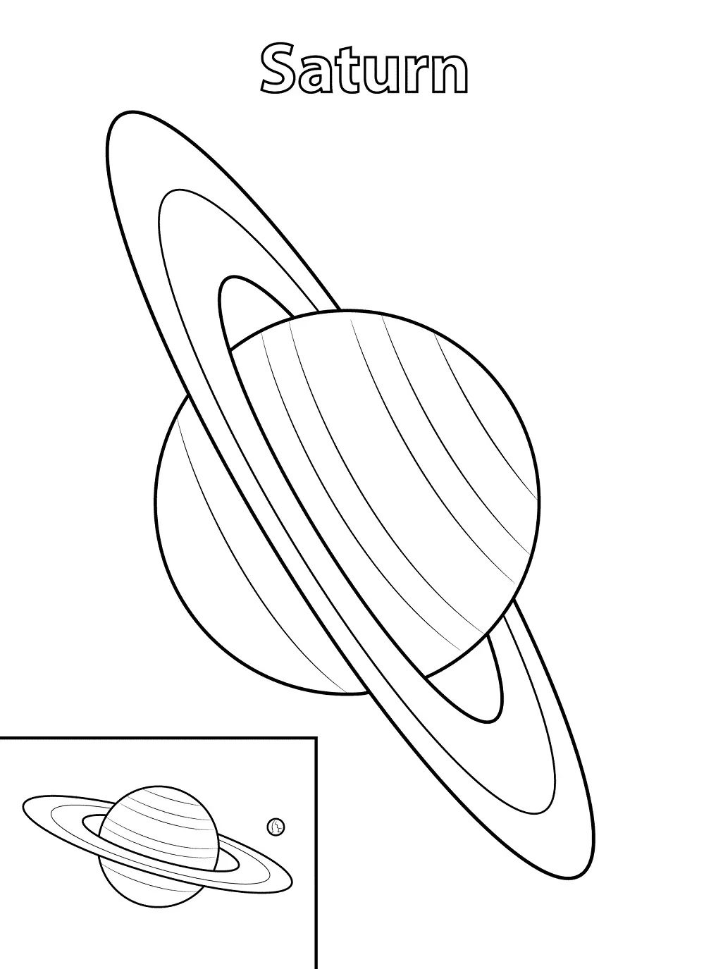 Del Sistema Solar Para Colorear 34